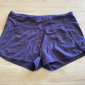 Purple Lululemon shorts